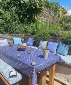 Just Dotty Denim Oilcloth Tablecloth
