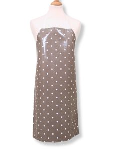 Dotty Smoke Adult Oilcloth Apron