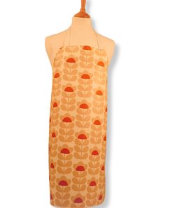 Orla Kiely Sweet Pea Orange Adult Oilcloth Apron