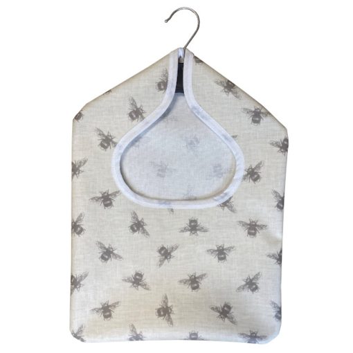 Bees Wipe Clean Oilcloth Peg Bag