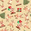 Baby Reindeer Matt Oilcloth Tablecloth