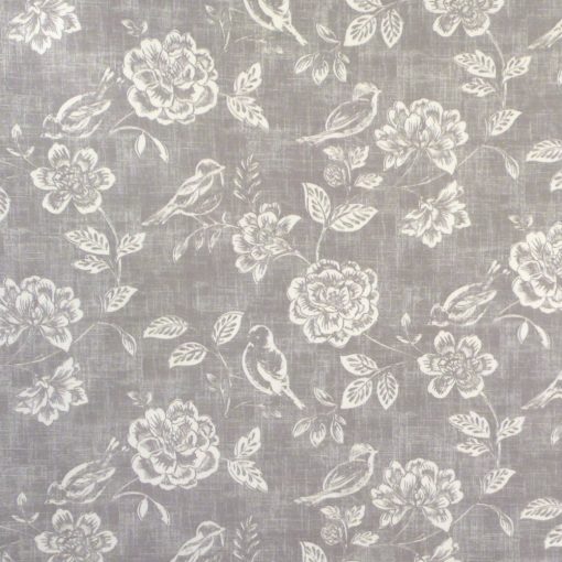 Bird Garden Slate Matt Oilcloth Tablecloth