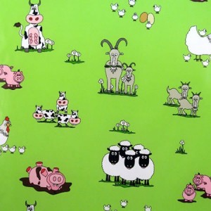Funky Farm Gloss Oilcloth